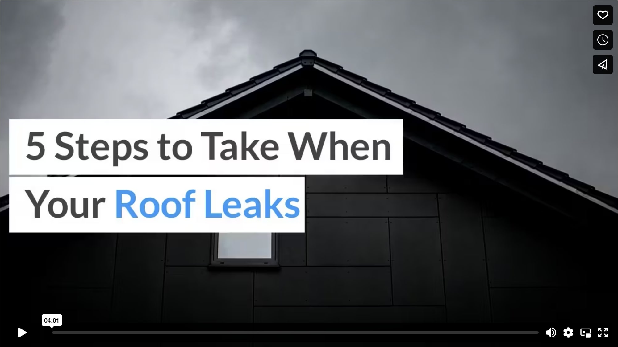 5 Steps to Take When Your Roof Leaks